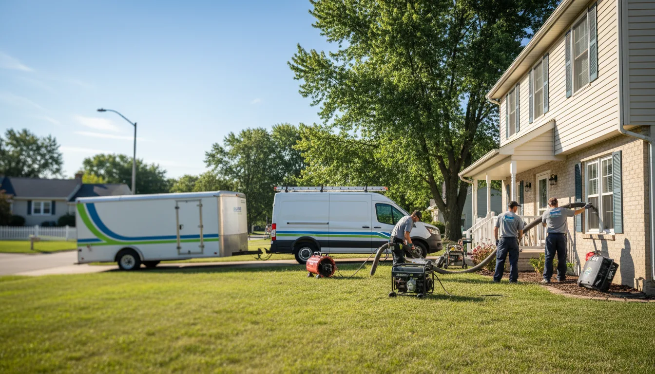 Flooded Basement Restoration And Cleanup With Repair in Jackson Center, OH near me